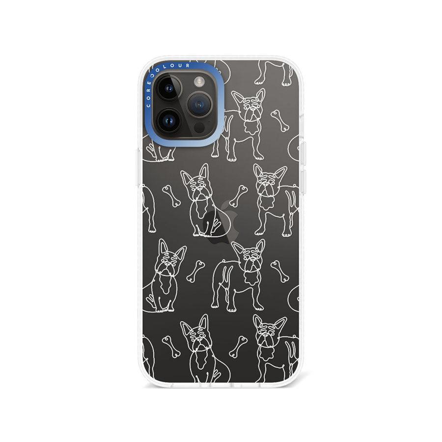 iPhone 12 Pro Max French Bulldog Minimal Line Phone Case - CORECOLOUR AU