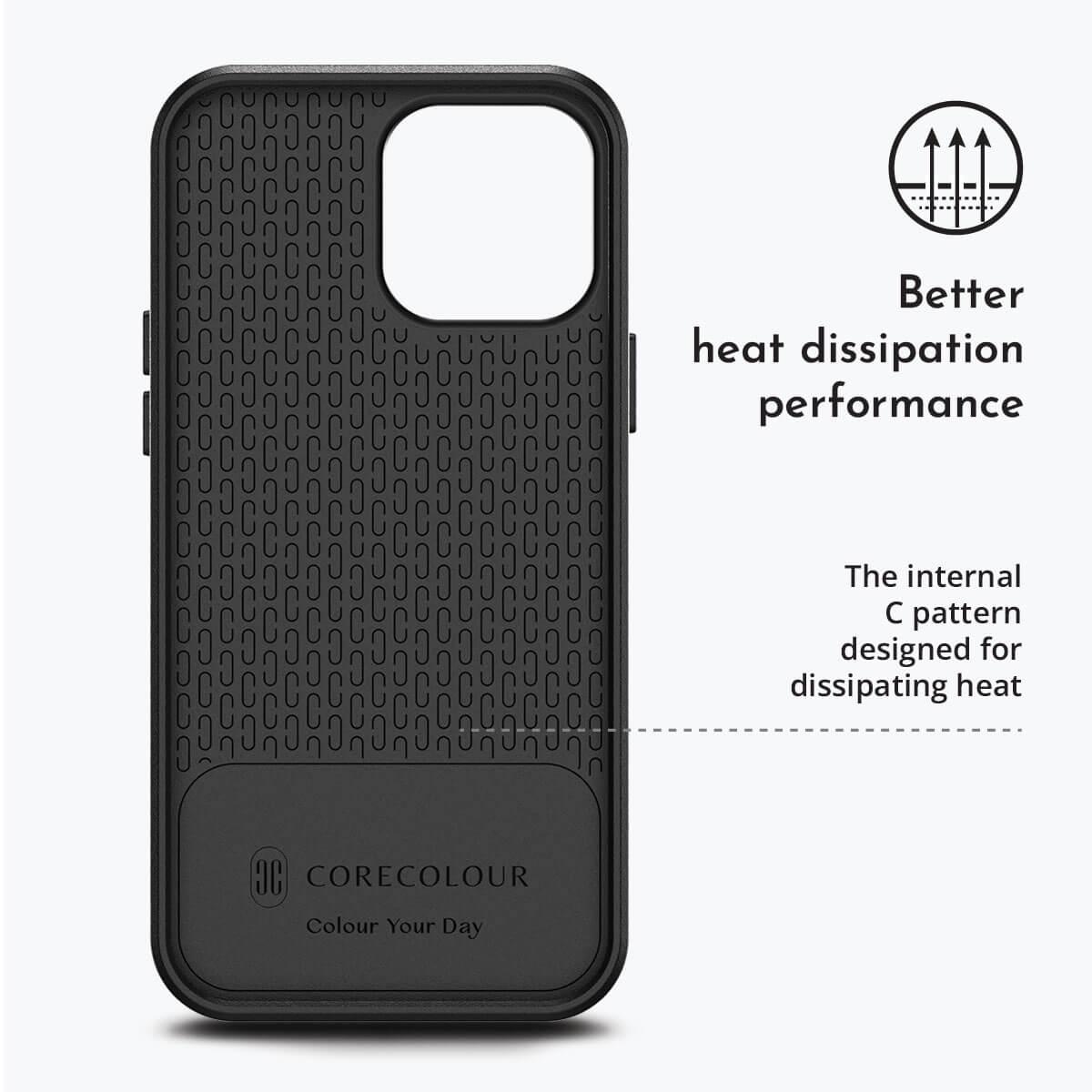 iPhone 12 Pro Max Solid Black Phone Case MagSafe Compatible - CORECOLOUR AU