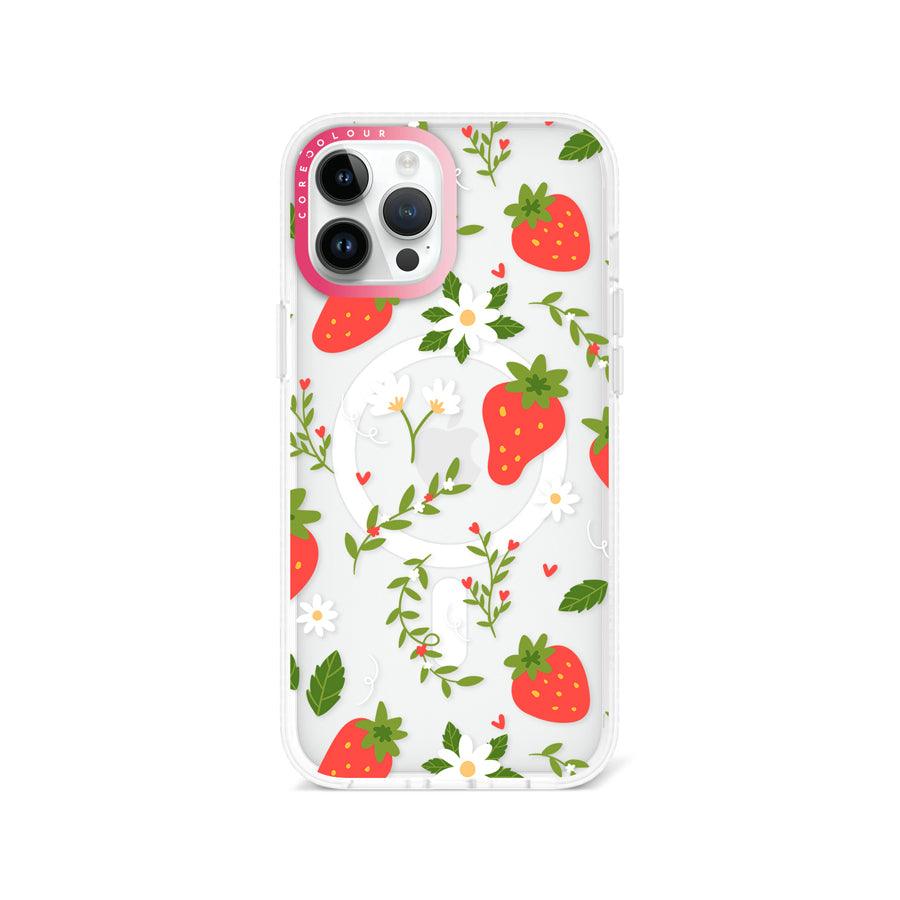 iPhone 12 Pro Max Strawberry Flower Phone Case MagSafe Compatible - CORECOLOUR AU