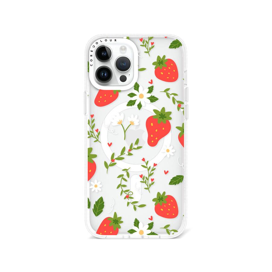 iPhone 12 Pro Max Strawberry Flower Phone Case MagSafe Compatible - CORECOLOUR AU