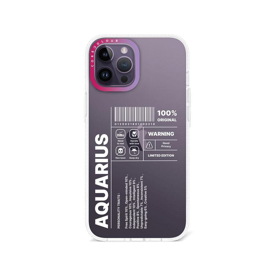 iPhone 12 Pro Max Warning Aquarius Phone Case - CORECOLOUR AU