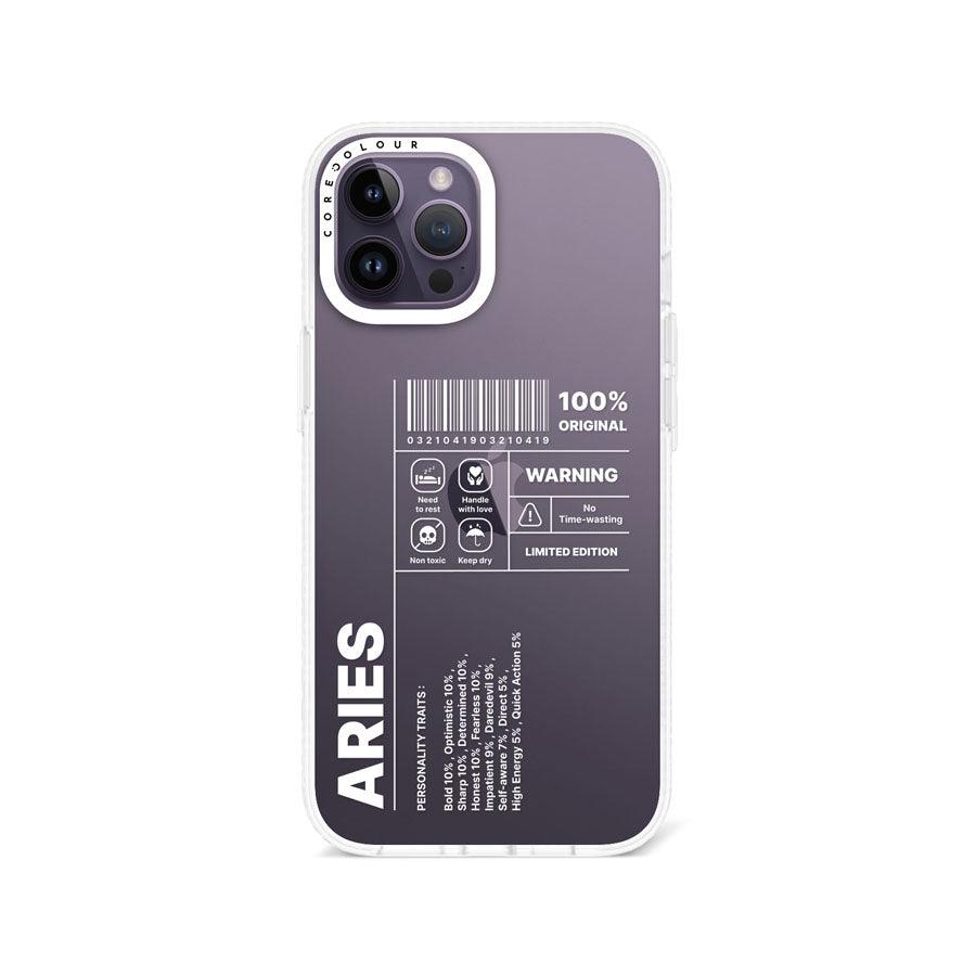 iPhone 12 Pro Max Warning Aries Phone Case - CORECOLOUR AU