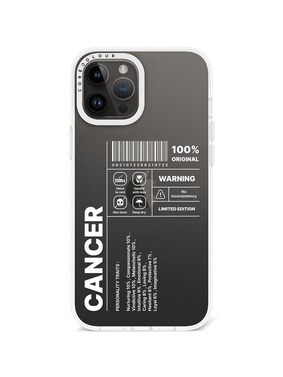 iPhone 12 Pro Max Warning Cancer Phone Case - CORECOLOUR AU