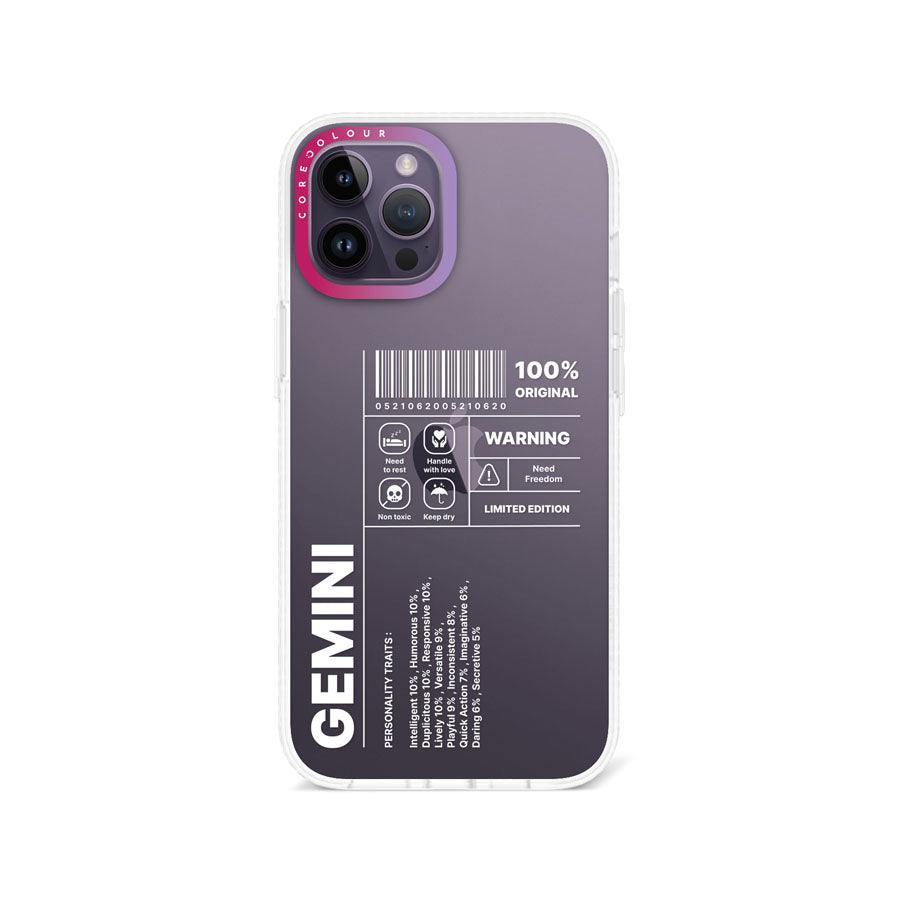 iPhone 12 Pro Max Warning Gemini Phone Case - CORECOLOUR AU