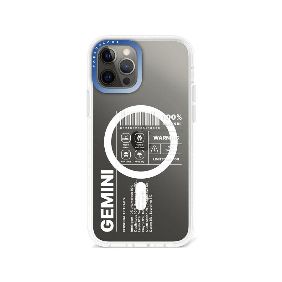 iPhone 12 Pro Max Warning Gemini Phone Case MagSafe Compatible - CORECOLOUR AU