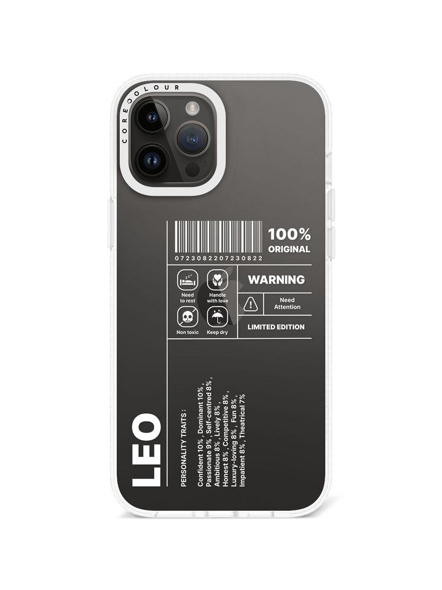 iPhone 12 Pro Max Warning Leo Phone Case - CORECOLOUR AU