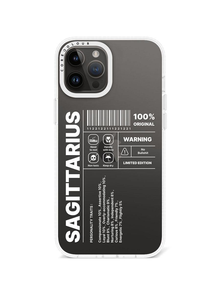 iPhone 12 Pro Max Warning Sagittarius Phone Case - CORECOLOUR AU