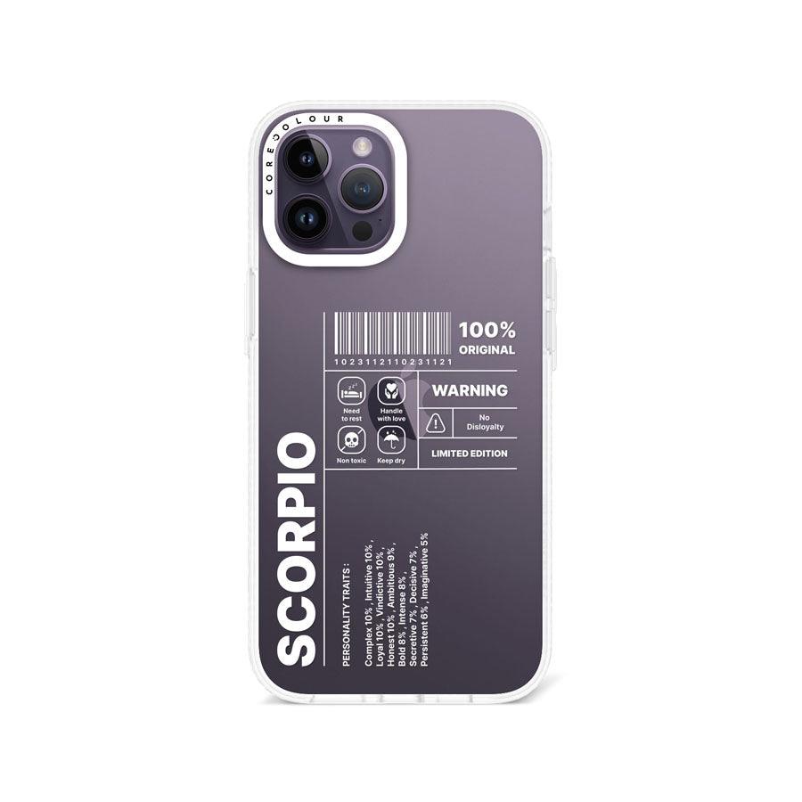 iPhone 12 Pro Max Warning Scorpio Phone Case - CORECOLOUR AU