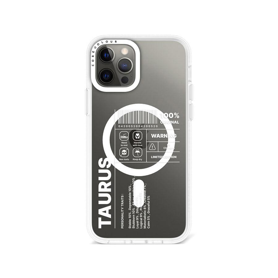 iPhone 12 Pro Max Warning Taurus Phone Case MagSafe Compatible - CORECOLOUR AU