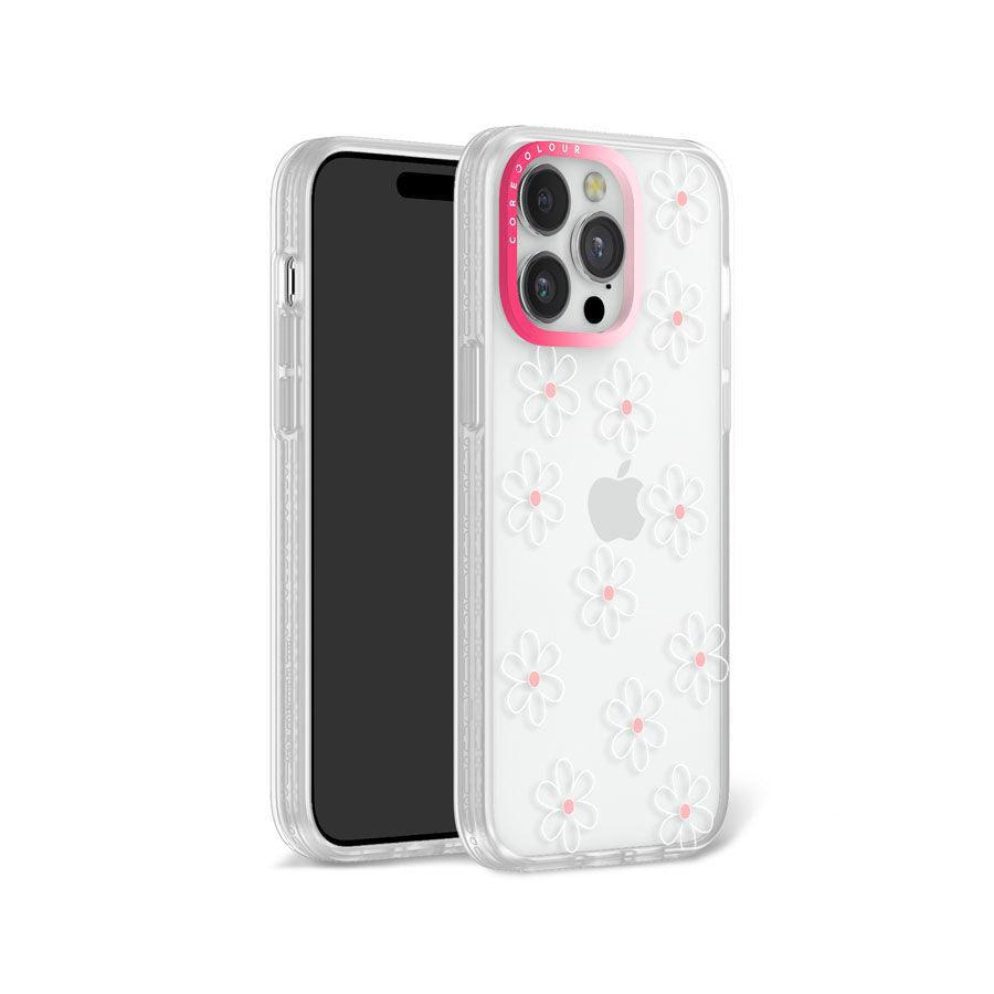 iPhone 12 Pro Max White Flower Minimal Line Phone Case MagSafe Compatible - CORECOLOUR AU