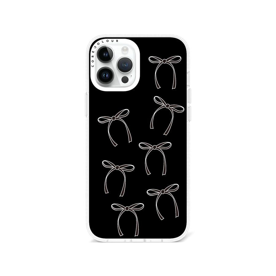 iPhone 12 Pro Max White Ribbon Minimal Line Phone Case - CORECOLOUR AU