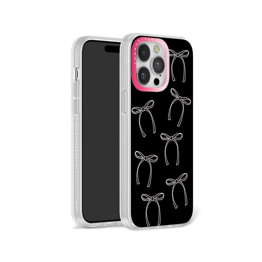 iPhone 12 Pro Max White Ribbon Minimal Line Phone Case - CORECOLOUR AU