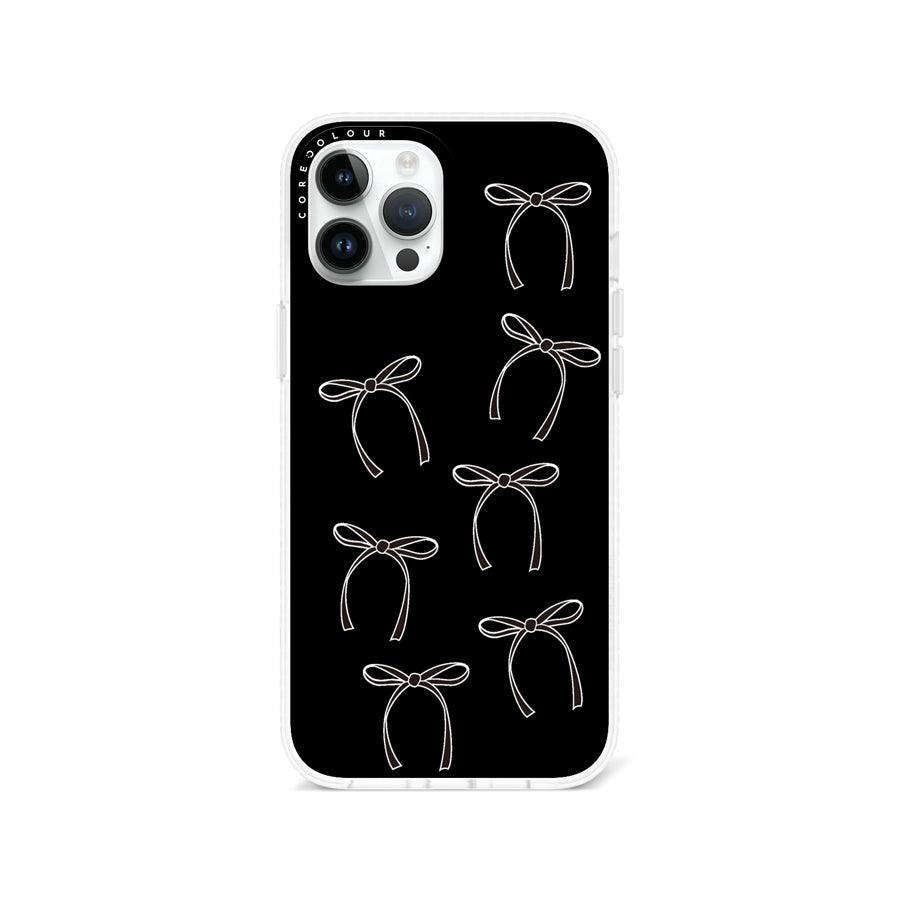 iPhone 12 Pro Max White Ribbon Minimal Line Phone Case - CORECOLOUR AU