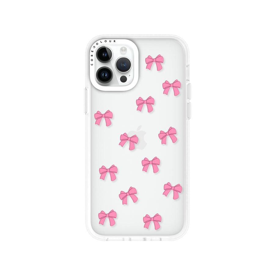 iPhone 12 Pro Pink Ribbon Bow Mini Phone Case - CORECOLOUR AU