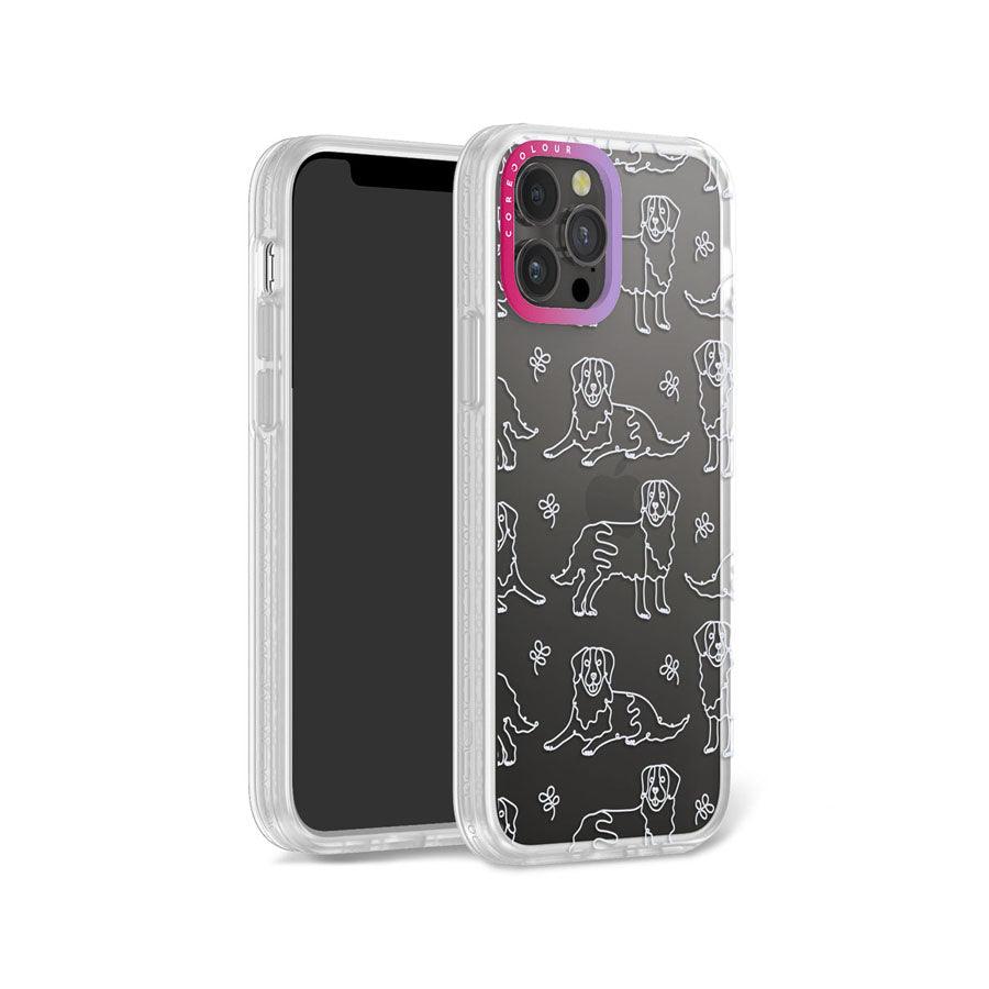 iPhone 12 Pro Pug Minimal Line Phone Case - CORECOLOUR AU
