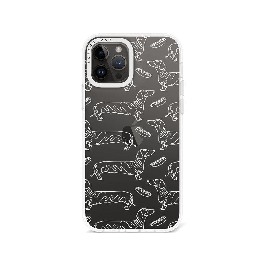 iPhone 12 Pro Sausage Dog Minimal Line Phone Case - CORECOLOUR AU