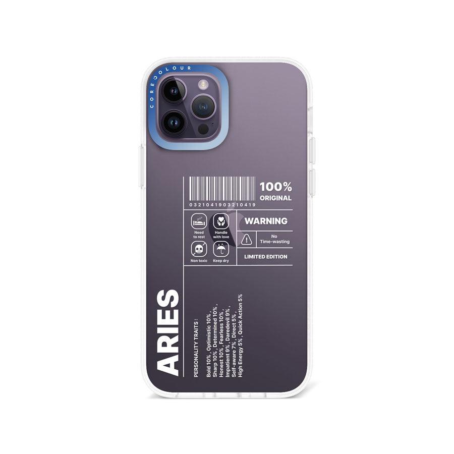 iPhone 12 Pro Warning Aries Phone Case - CORECOLOUR AU