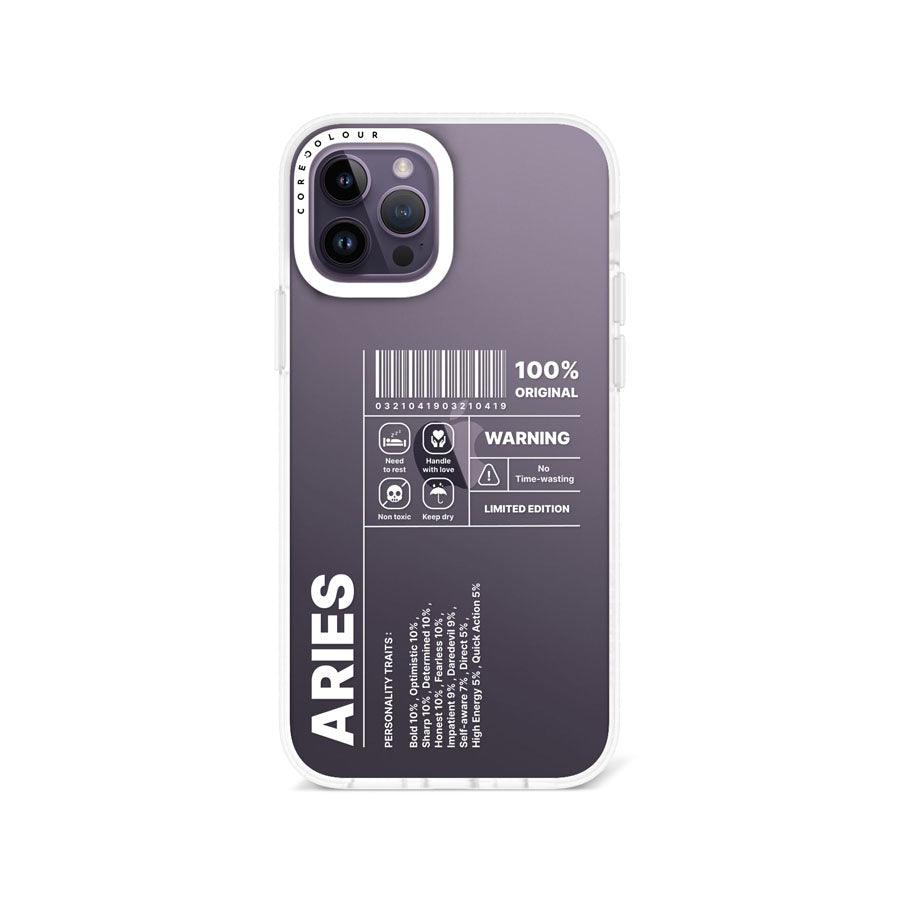 iPhone 12 Pro Warning Aries Phone Case - CORECOLOUR AU