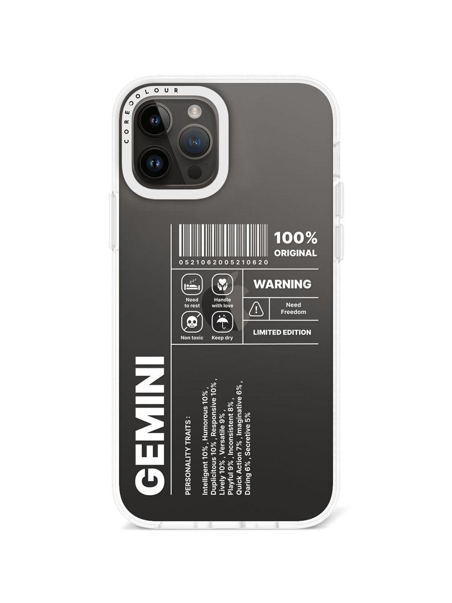 iPhone 12 Pro Warning Gemini Phone Case - CORECOLOUR AU