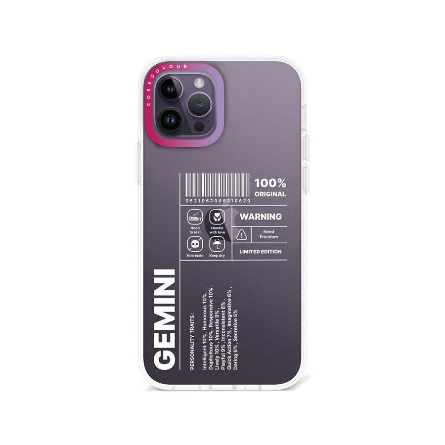 iPhone 12 Pro Warning Gemini Phone Case - CORECOLOUR AU