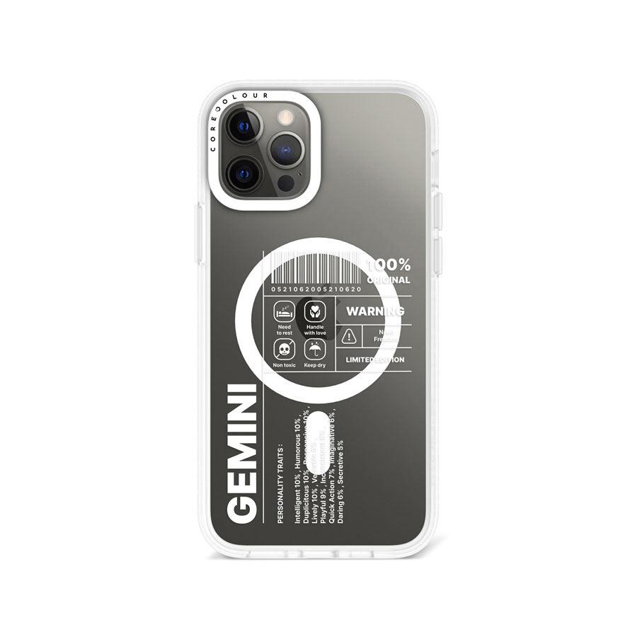 iPhone 12 Pro Warning Gemini Phone Case MagSafe Compatible - CORECOLOUR AU