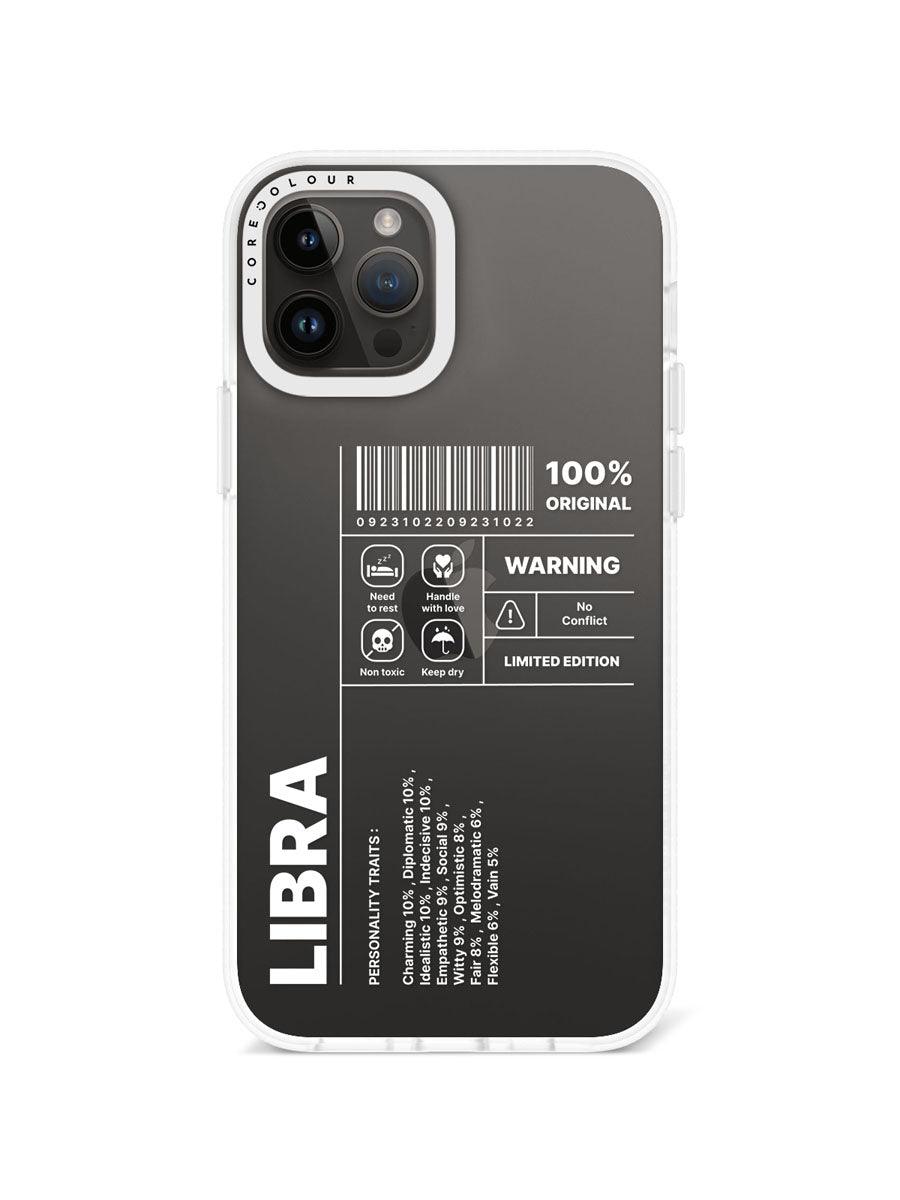 iPhone 12 Pro Warning Libra Phone Case - CORECOLOUR AU