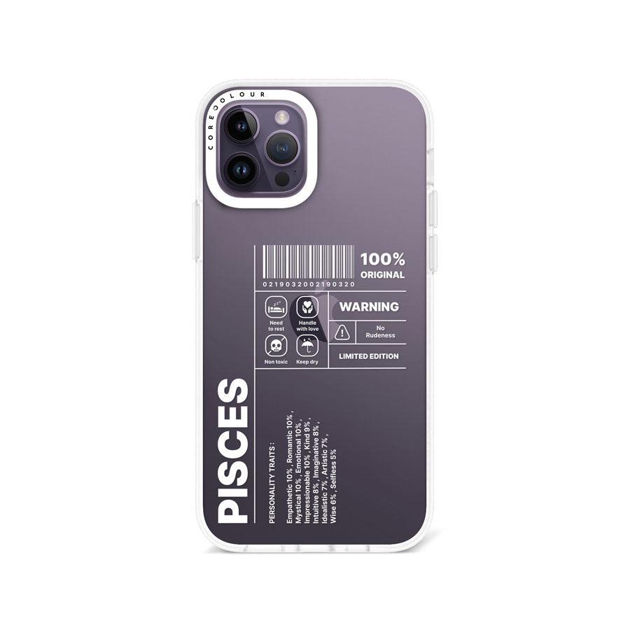 iPhone 12 Pro Warning Pisces Phone Case - CORECOLOUR AU