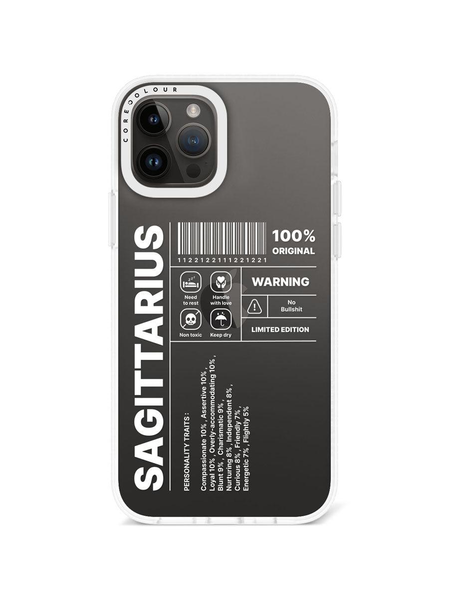 iPhone 12 Pro Warning Sagittarius Phone Case - CORECOLOUR AU