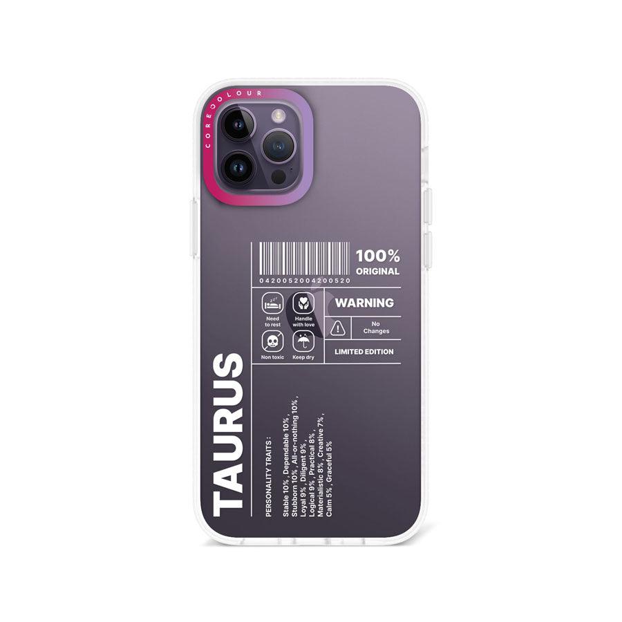 iPhone 12 Pro Warning Taurus Phone Case - CORECOLOUR AU