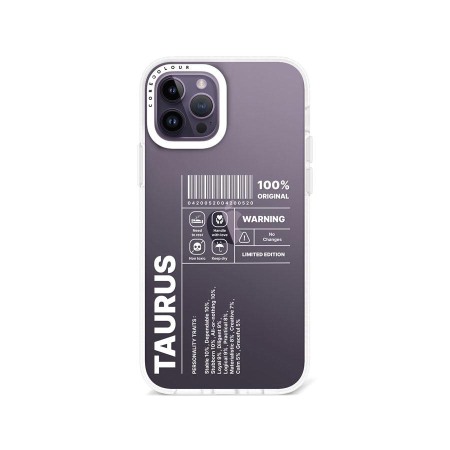 iPhone 12 Pro Warning Taurus Phone Case - CORECOLOUR AU