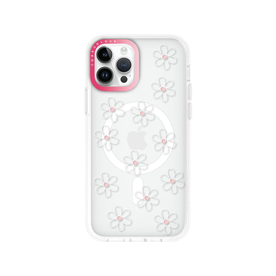 iPhone 12 Pro White Flower Minimal Line Phone Case MagSafe Compatible - CORECOLOUR AU