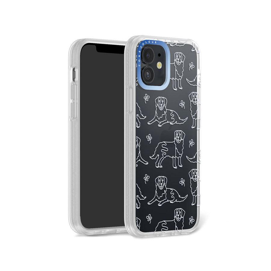 iPhone 12 Pug Minimal Line Phone Case - CORECOLOUR AU