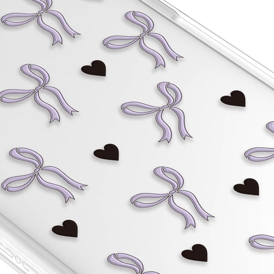 iPhone 12 Purple Ribbon Heart Phone Case MagSafe Compatible - CORECOLOUR AU