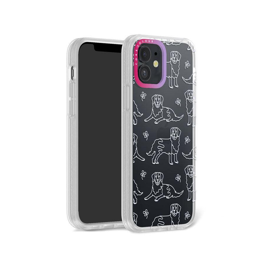 iPhone 12 Sausage Dog Minimal Line Phone Case - CORECOLOUR AU