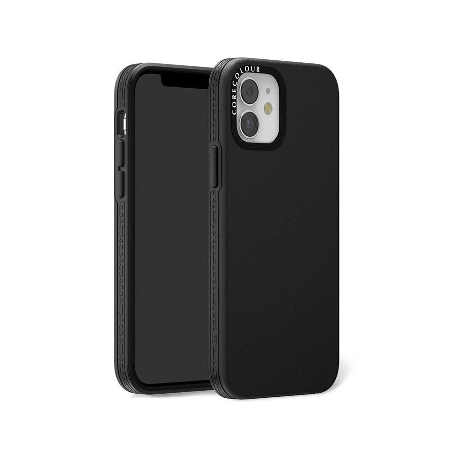 iPhone 12 Solid Black Phone Case - CORECOLOUR AU