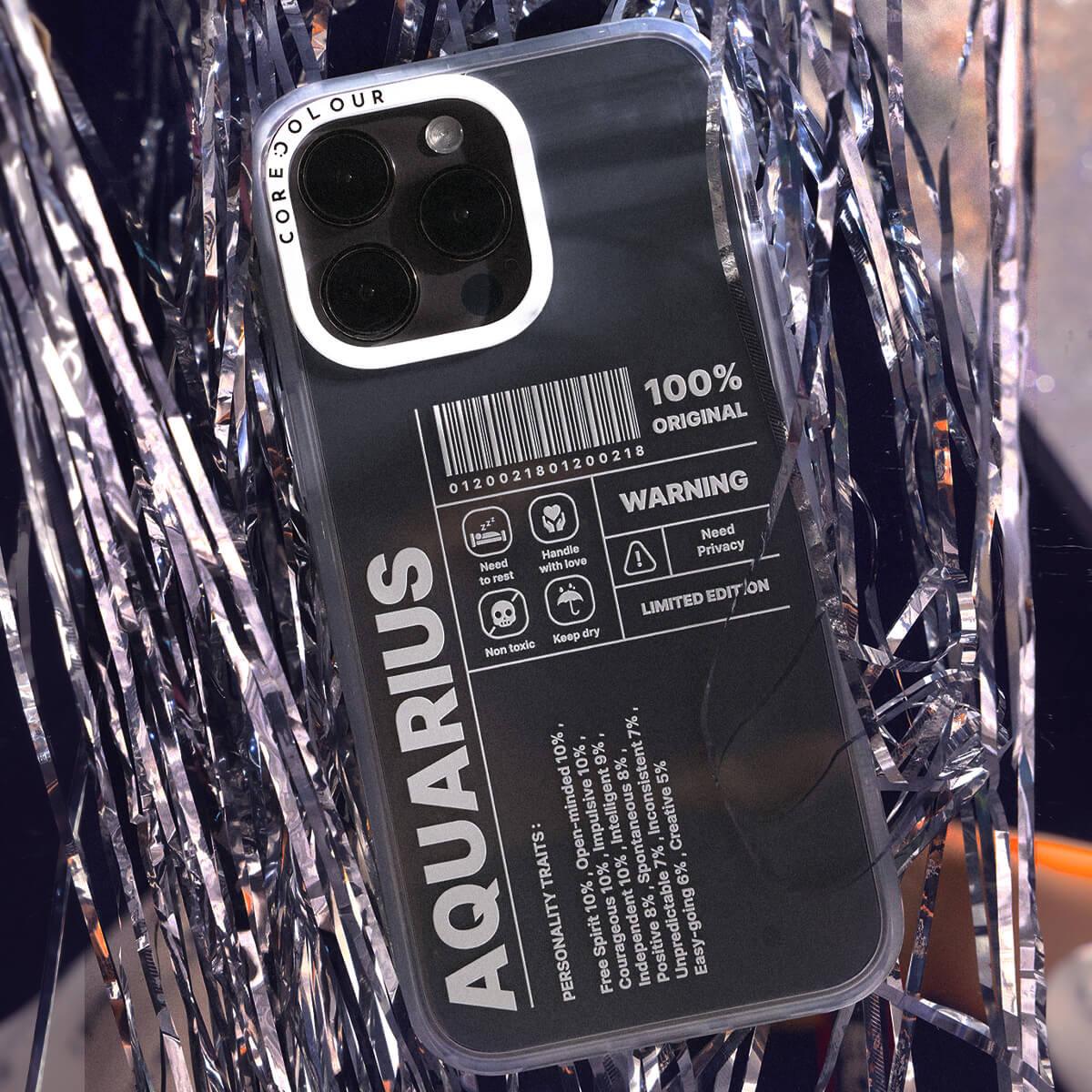iPhone 12 Warning Aquarius Phone Case - CORECOLOUR AU