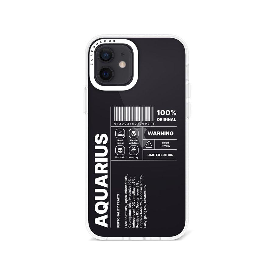 iPhone 12 Warning Aquarius Phone Case - CORECOLOUR AU