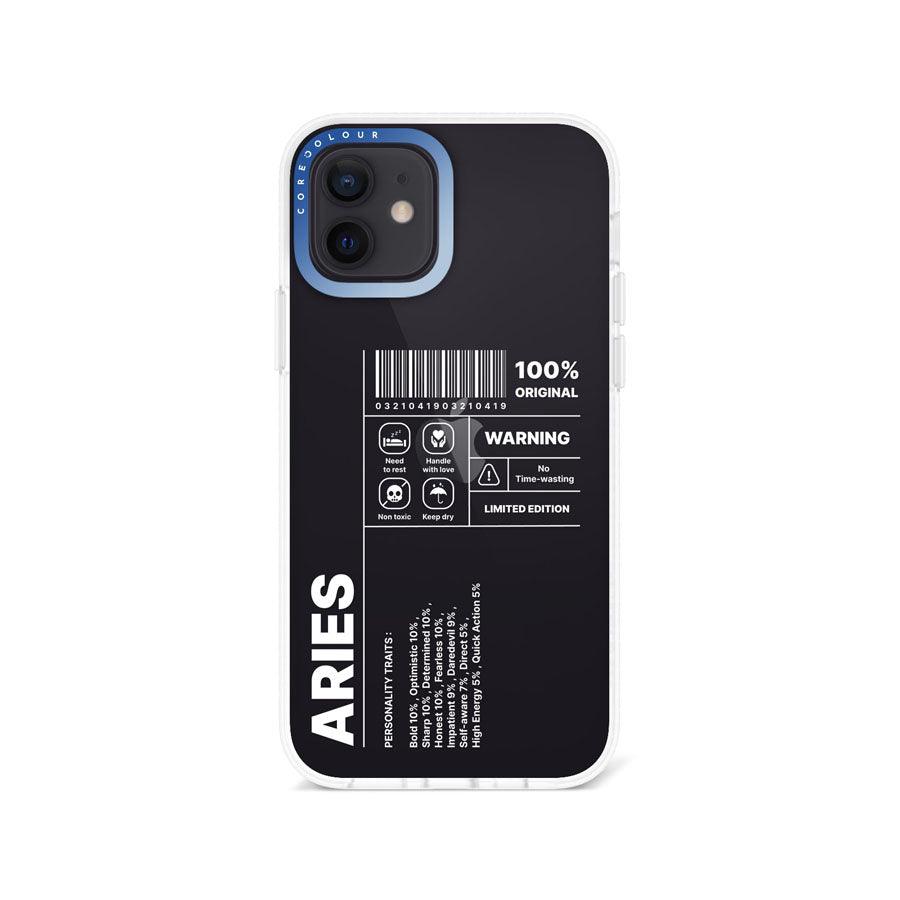 iPhone 12 Warning Aries Phone Case - CORECOLOUR AU