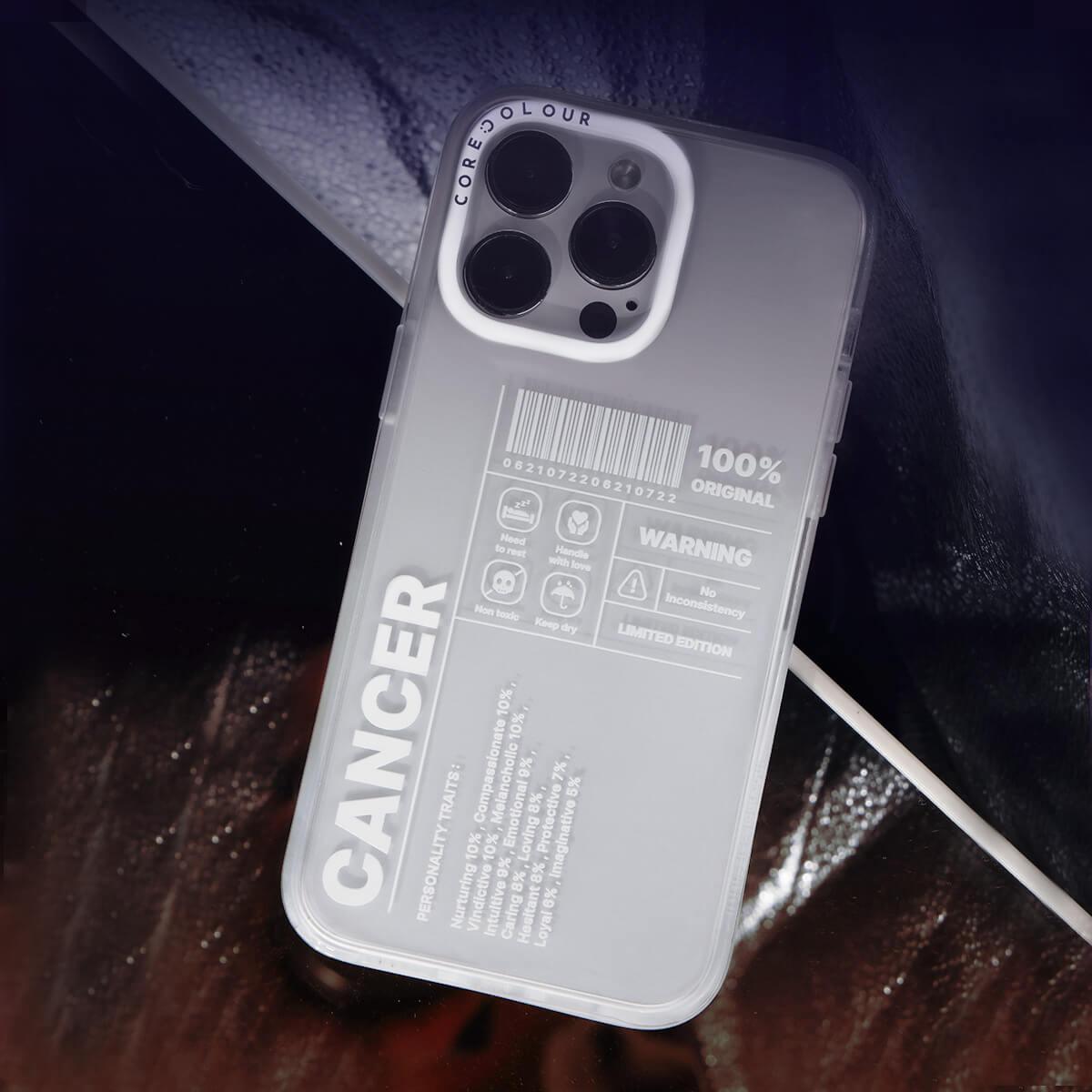 iPhone 12 Warning Cancer Phone Case - CORECOLOUR AU