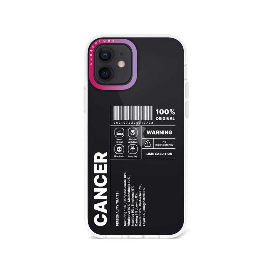 iPhone 12 Warning Cancer Phone Case - CORECOLOUR AU