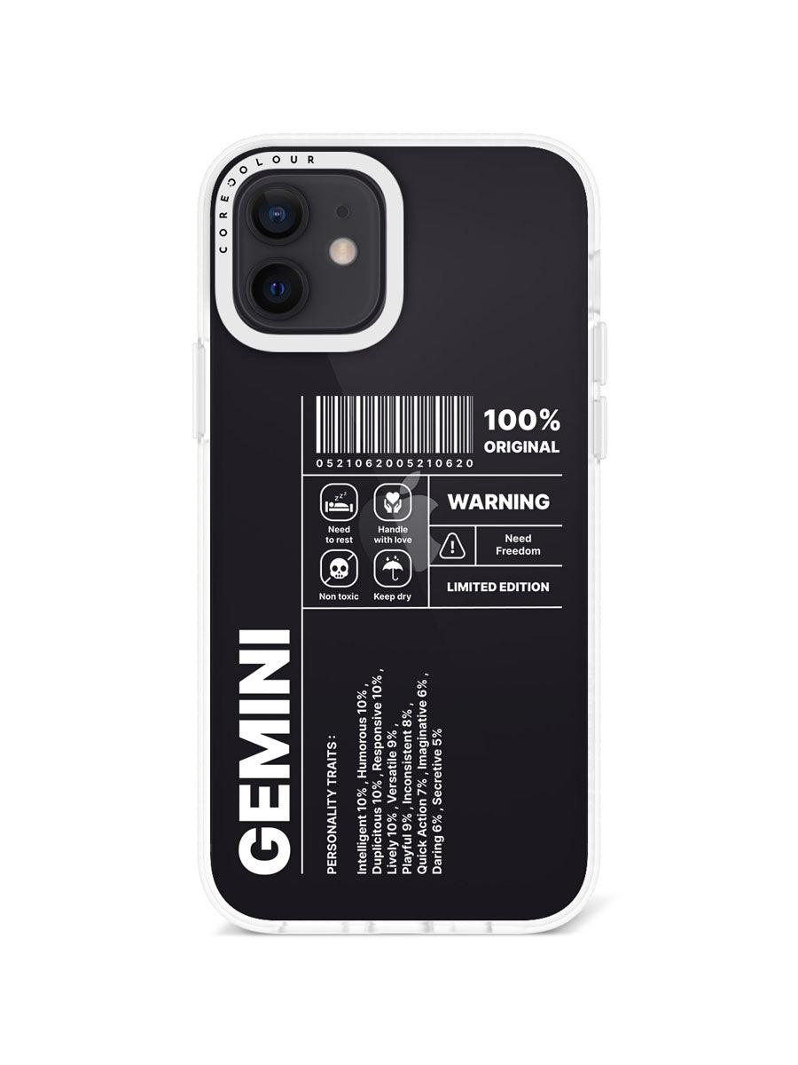 iPhone 12 Warning Gemini Phone Case - CORECOLOUR AU