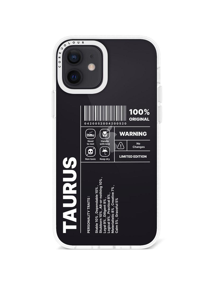 iPhone 12 Warning Taurus Phone Case - CORECOLOUR AU