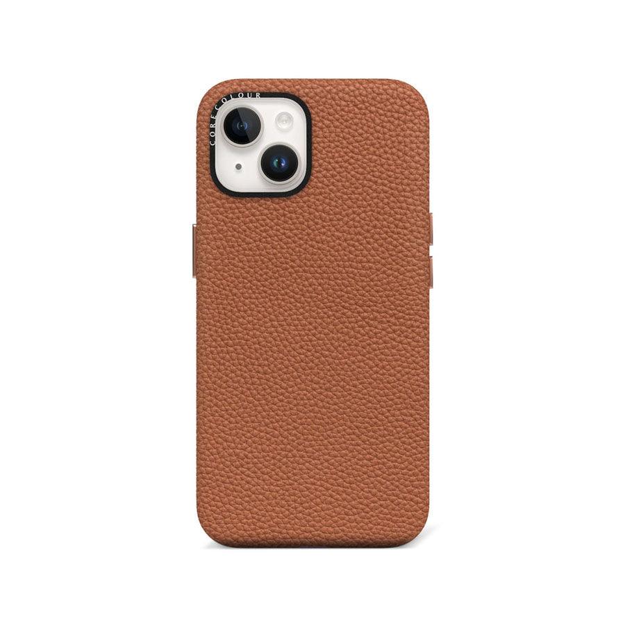 iPhone 13 Brown Genuine Leather Phone Case - CORECOLOUR AU