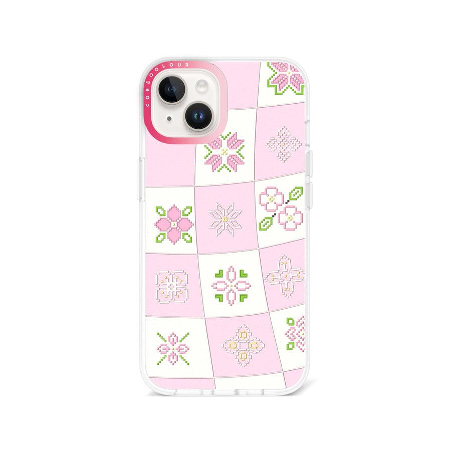 iPhone 13 Cherry Blossom Checker Phone Case MagSafe Compatible - CORECOLOUR AU