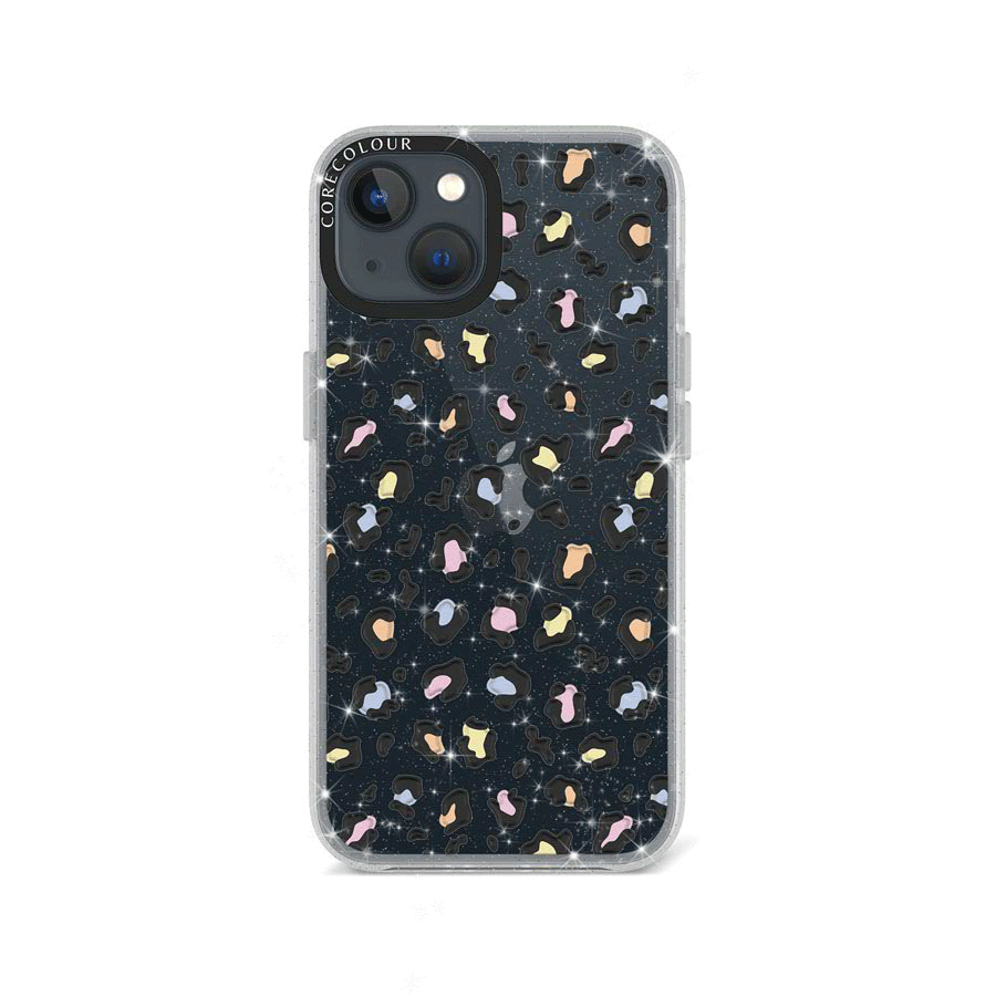 iPhone 13 Colourful Leopard Glitter Phone Case - CORECOLOUR AU