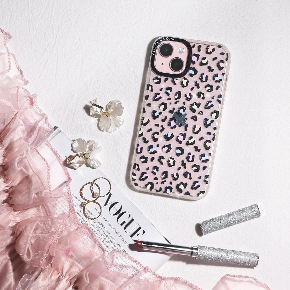 iPhone 13 Colourful Leopard Glitter Phone Case - CORECOLOUR AU