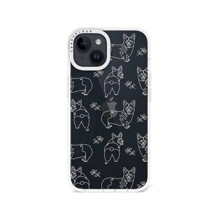 iPhone 13 Corgi Minimal Line Phone Case - CORECOLOUR AU