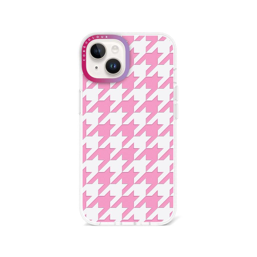 iPhone 13 Pink Houndstooth Phone Case - CORECOLOUR AU