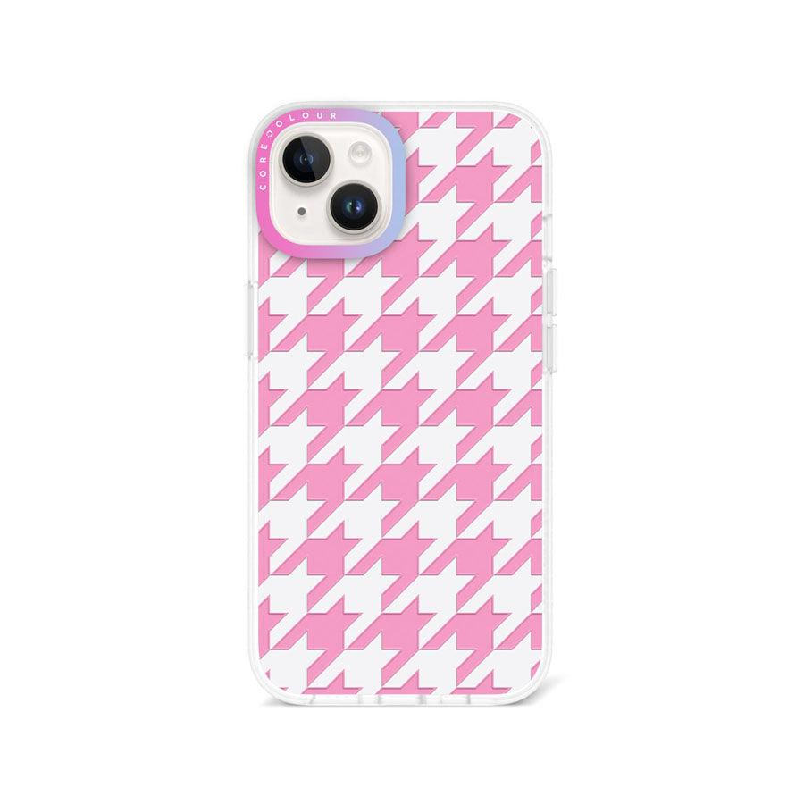 iPhone 13 Pink Houndstooth Phone Case - CORECOLOUR AU