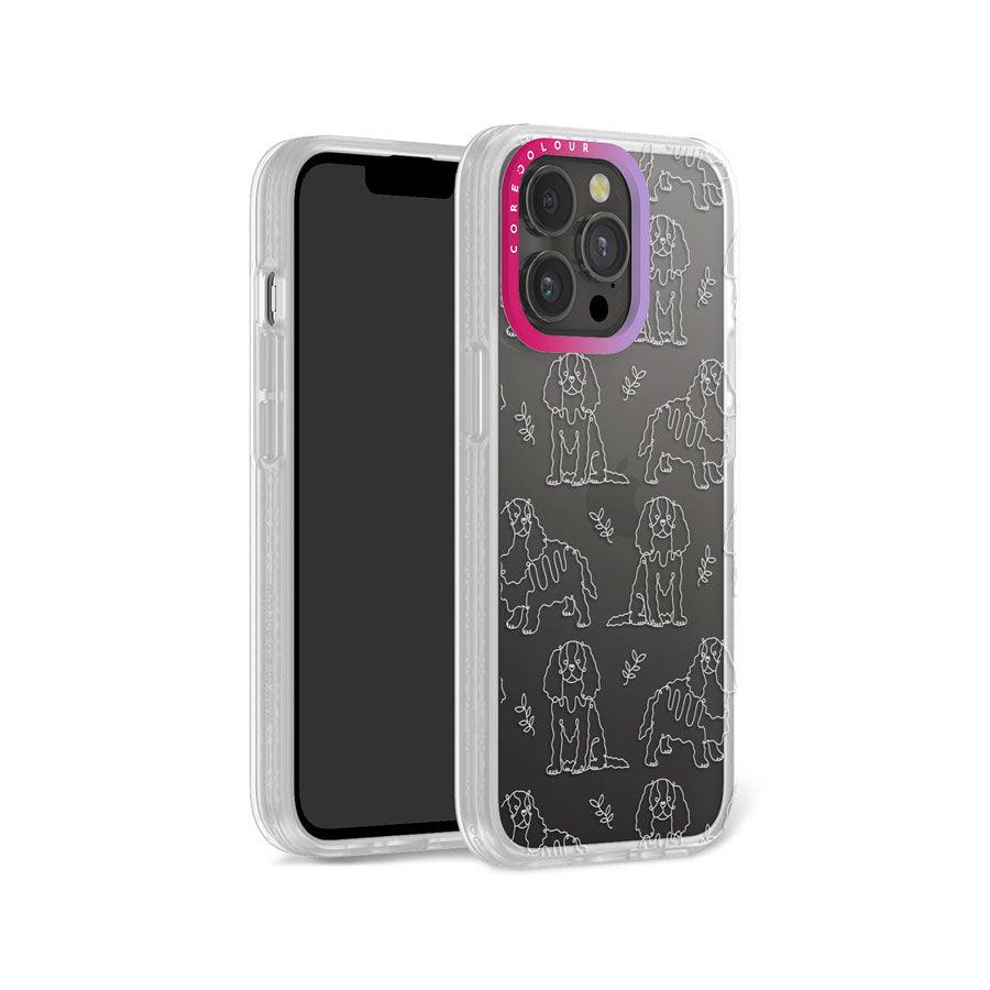 iPhone 13 Pro Cocker Spaniel Minimal Line Phone Case - CORECOLOUR AU